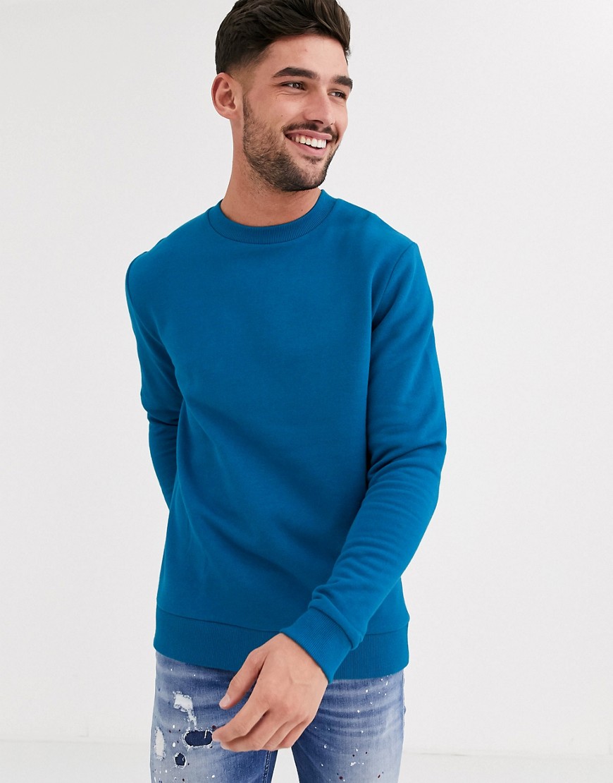 ASOS DESIGN - Sweatshirt in blauw