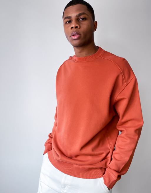 Dark shop orange sweatshirt