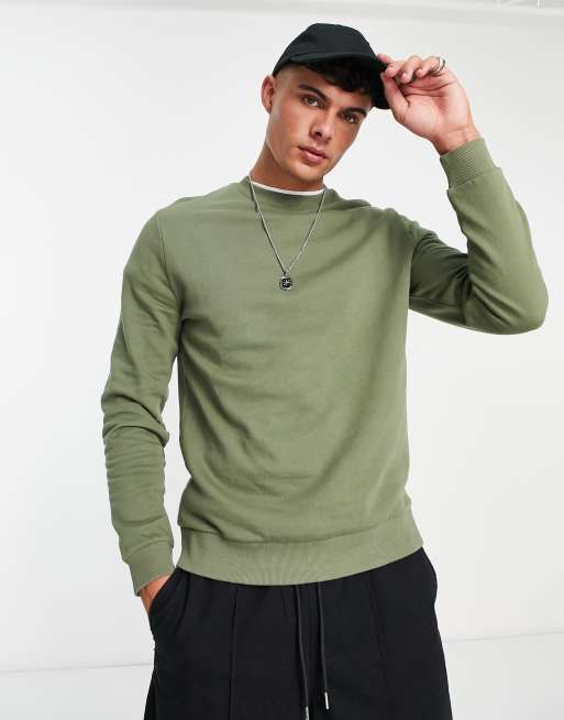 ASOS Design - Sweatshirt in kaki