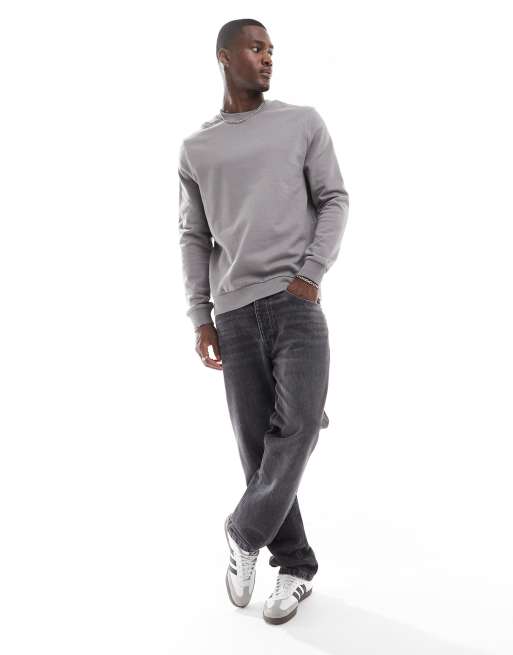 ASOS DESIGN - Sweatshirt in lichtgrijs , 4 van 4