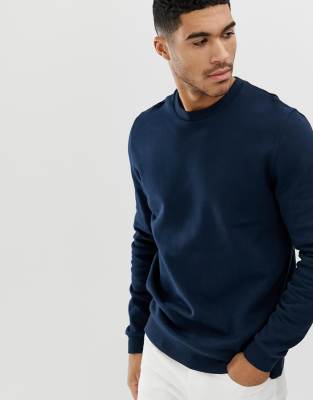 ASOS DESIGN sweatshirt in navy | ASOS