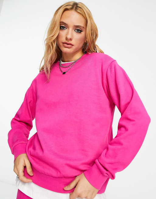 Asos pink sweatshirt new arrivals