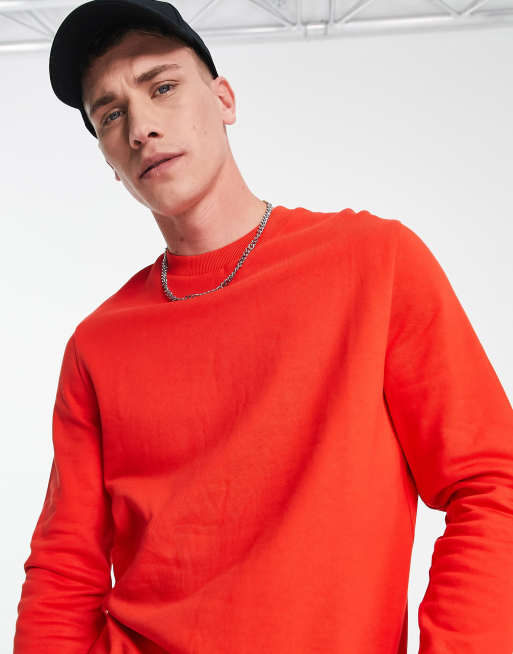 Red store sweatshirt asos