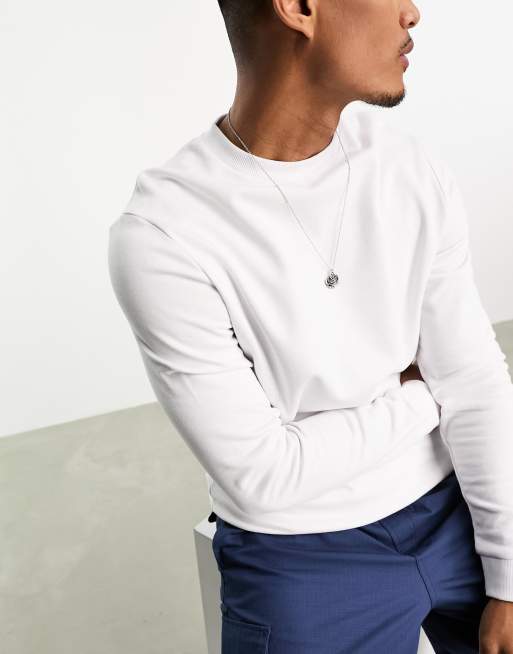 ASOS DESIGN sweatshirt in white black 2pack ASOS