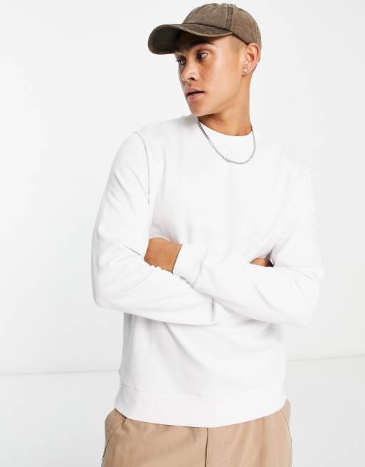 Asos white outlet sweatshirt