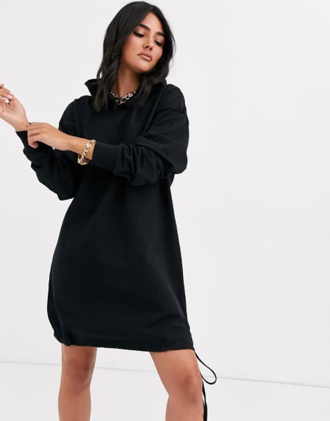 ASOS DESIGN – Sweatshirt-Kleid mit Kapuze