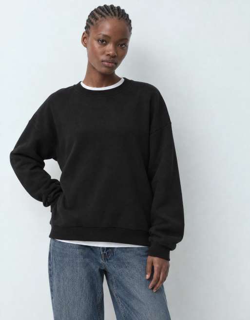 ASOS DESIGN sweatshirt met franjes in zwart, 10 van 10