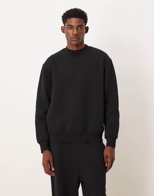 ASOS DESIGN - Sweatshirt met ruimvallende pasvorm en souvenirprint in zwart, 3 van 5