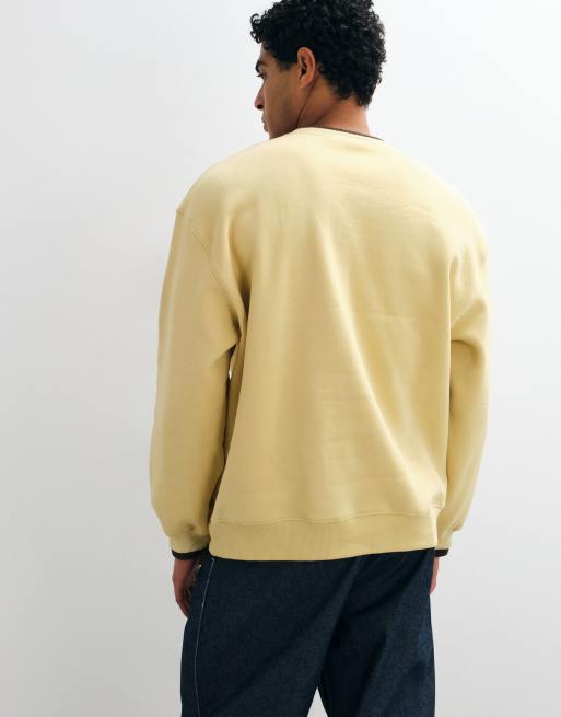 ASOS DESIGN sweatshirt oversize à effet double épaisseur jaune, 5 de 5