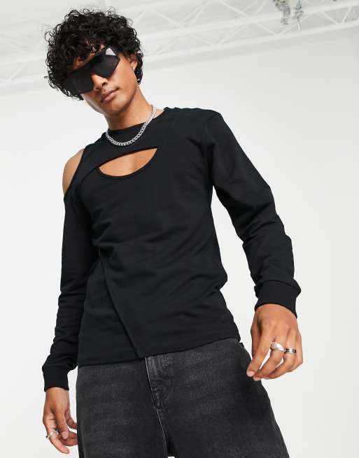 Cut out sleeve on sale sweatshirt