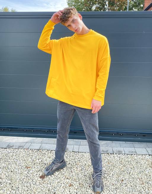 Asos yellow online sweatshirt