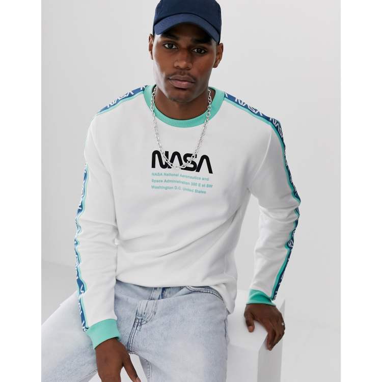 ASOS DESIGN sweatshirt with Nasa print tape detail ASOS