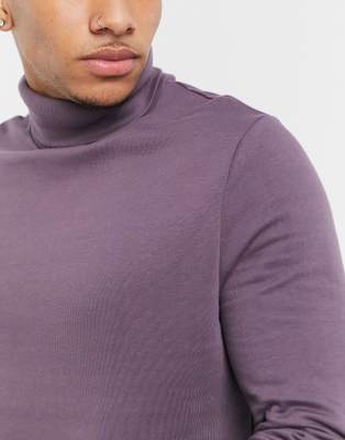 asos design sweatshirt with polo neck