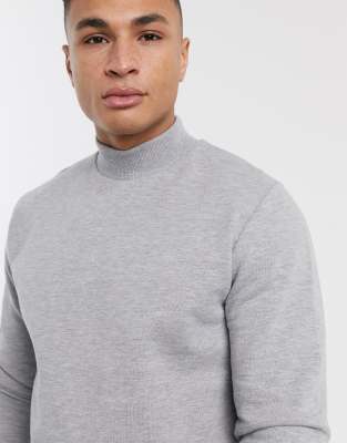 asos design sweatshirt with polo neck