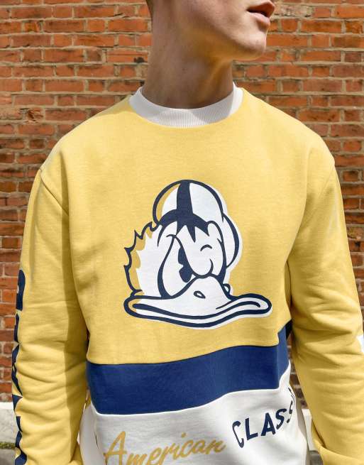 ASOS DESIGN sweatshirt with vintage Disney Donald Duck print in