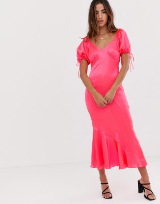 asos neon dress