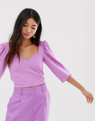 asos purple top