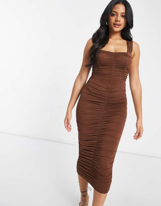 Ruched dress outlet asos