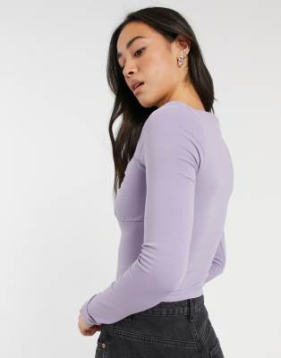 asos lilac top