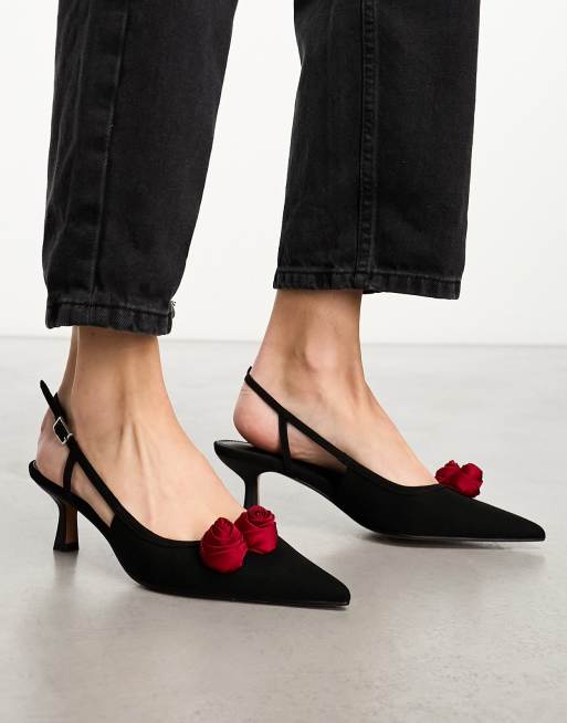 Asos black kitten heels hotsell