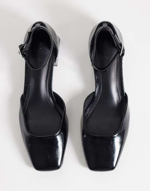 ASOS DESIGN Sweetie schoenen met middelhoge blokhak in zwart, 2 van 4