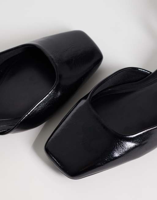 ASOS DESIGN Sweetie schoenen met middelhoge blokhak in zwart, 3 van 4
