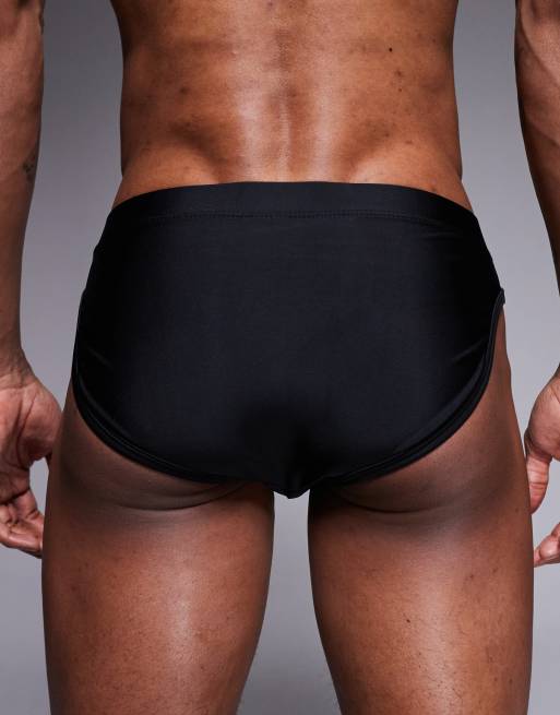 ASOS DESIGN swim briefs in black, 5 of 5