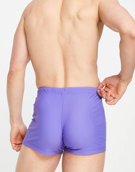 ASOS DESIGN swim briefs in blue