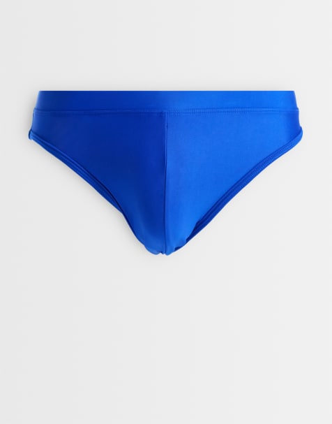 ASOS DESIGN swim briefs in electric blue - view 1