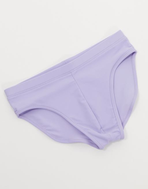ASOS DESIGN swim briefs in lilac ASOS