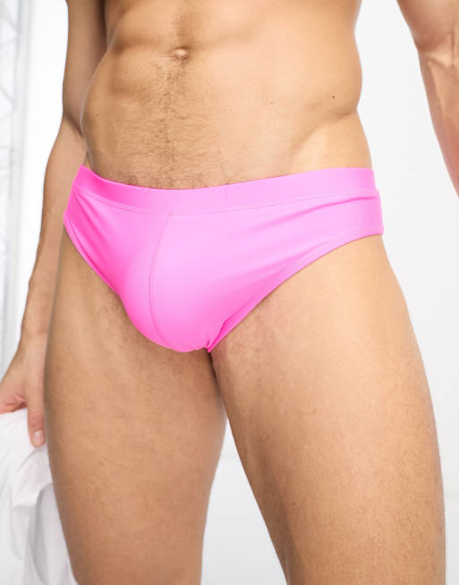 Mens pink swim store briefs