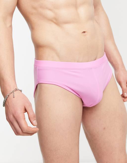 Slip de bain rose homme new arrivals