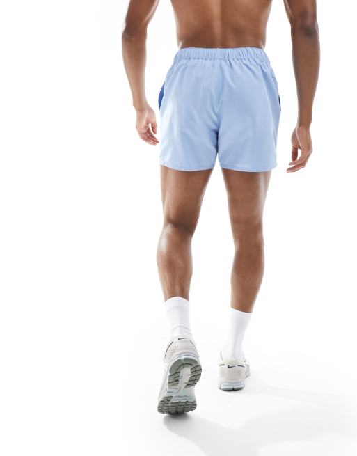 ASOS DESIGN swim short in short length in blue , 4 of 4