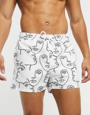 asos design swim shorts