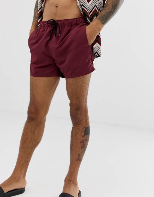 burgundy cargo shorts