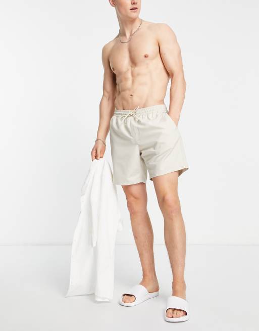 ASOS DESIGN trunks in beige