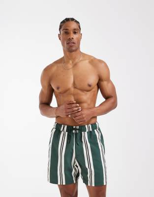 Asos Design Swim Shorts In Multi