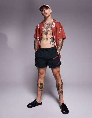 Asos Design Swim Shorts In Blue