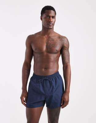 Asos Design Swim Shorts In Blue