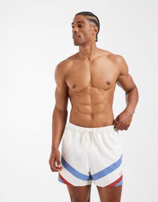 Asos Design Swim Shorts In White