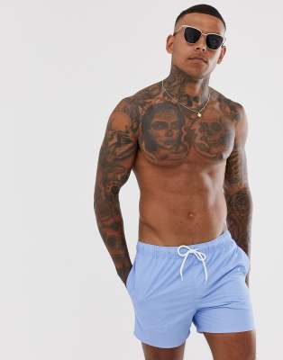 mens light blue swim shorts