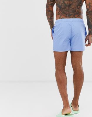 light blue swim trunks