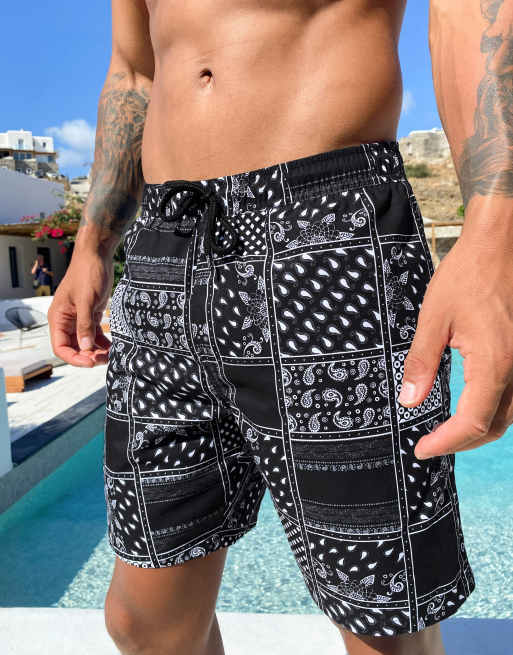 C.P. COMPANY Straight-Leg Mid-Length Bandana-Print Swim Shorts for