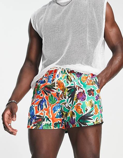 GANT Gant Relaxed Printed Shorts in Navy Blue casual beach shorts floral print 