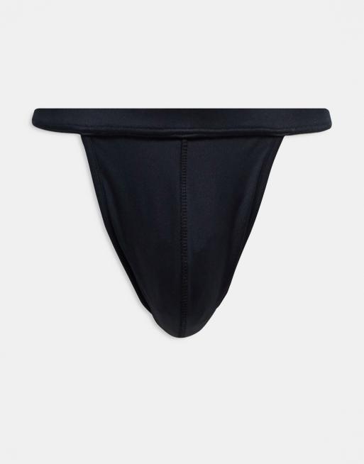 ASOS DESIGN swim thong in black