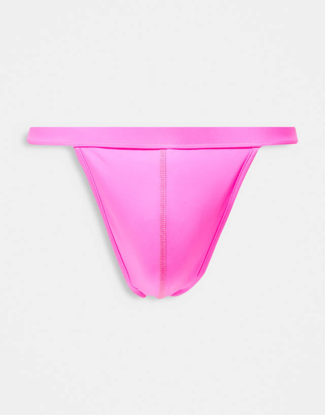 ASOS DESIGN swim thong in pink