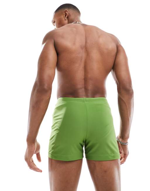 Olive green swim on sale trunks