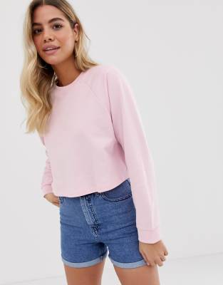 asos cropped sweatshirt