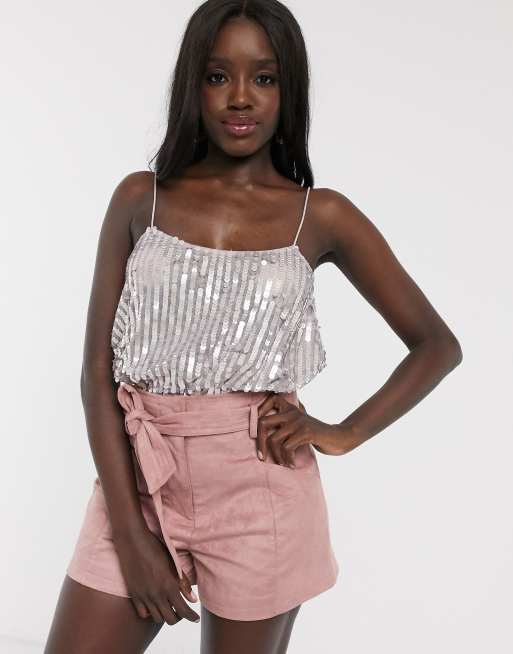 Asos sequin cami best sale