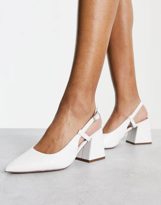 Asos hot sale white heels